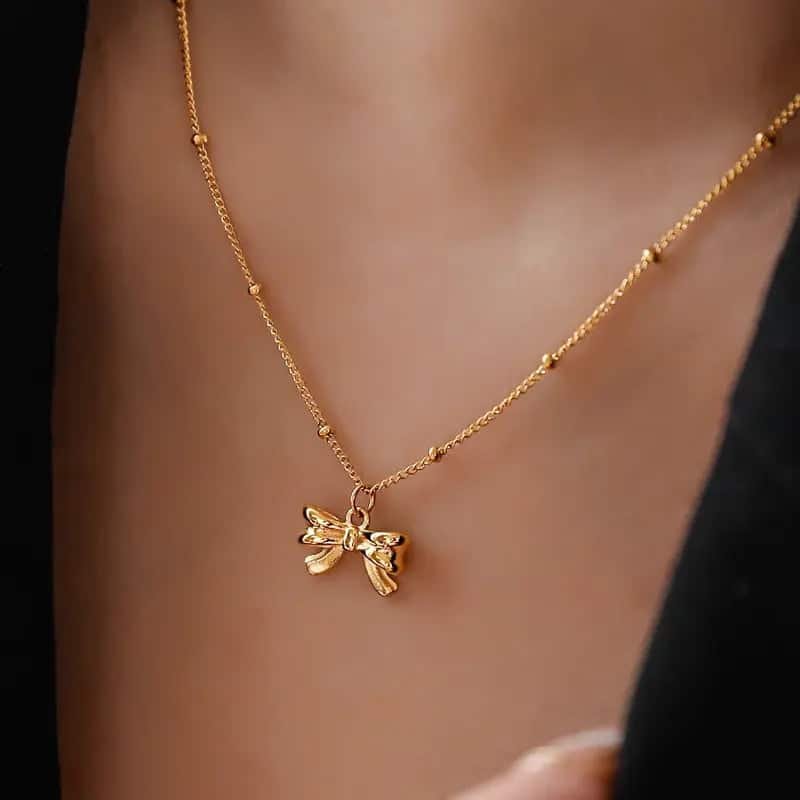 Simple Bow Necklace 3