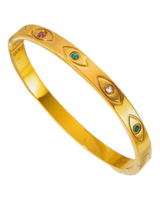 Evil Eye Gold Bracelet – 18K Anti Tarnish