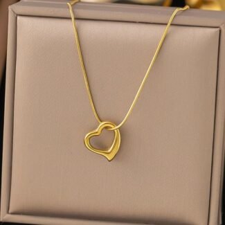 Gold Plated Titanium Stainless Steel Necklace